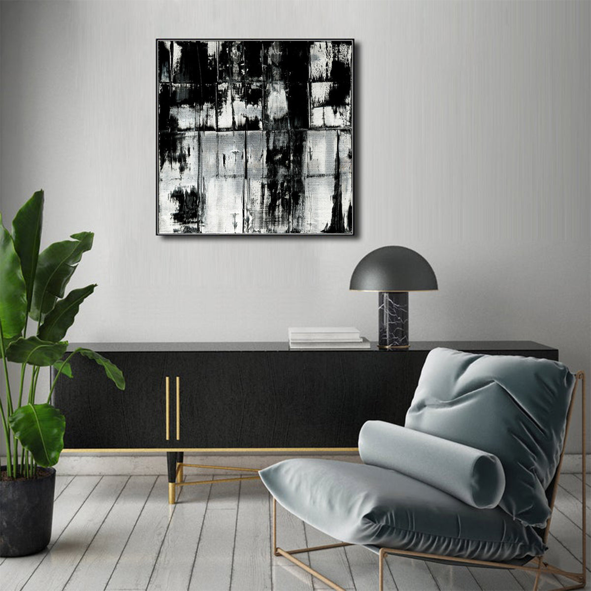 Wall Art - Abstract Black - Canvas Prints-Poster Prints