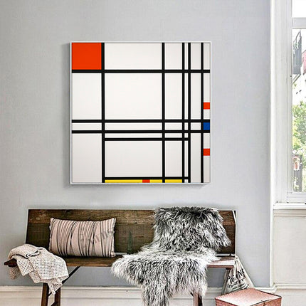 Wall Art - Abstract Art By Piet Mondrian  - Canvas Prints-Poster Prints