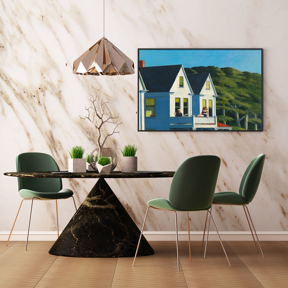 Wall Art - Second Story Sunlight By Edward Hopper - Canvas Prints-Poster Prints