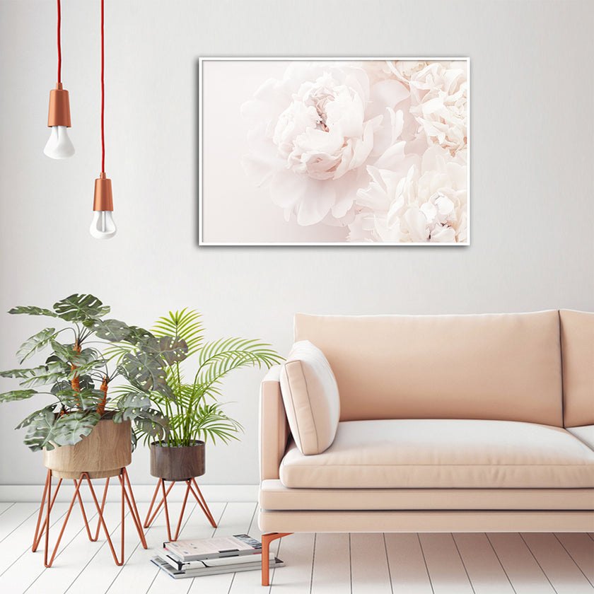 Wall Art - Peony In Bloom- Canvas Prints-Poster Prints