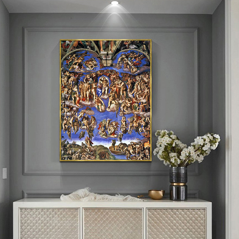 Wall Art - The Last Judgment By Michelangelo - Canvas Prints-Poster Prints