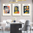 Wall Art - Abstract Figures By Pablo Picasso ( 3 sets )- Poster Prints -Canvas Prints