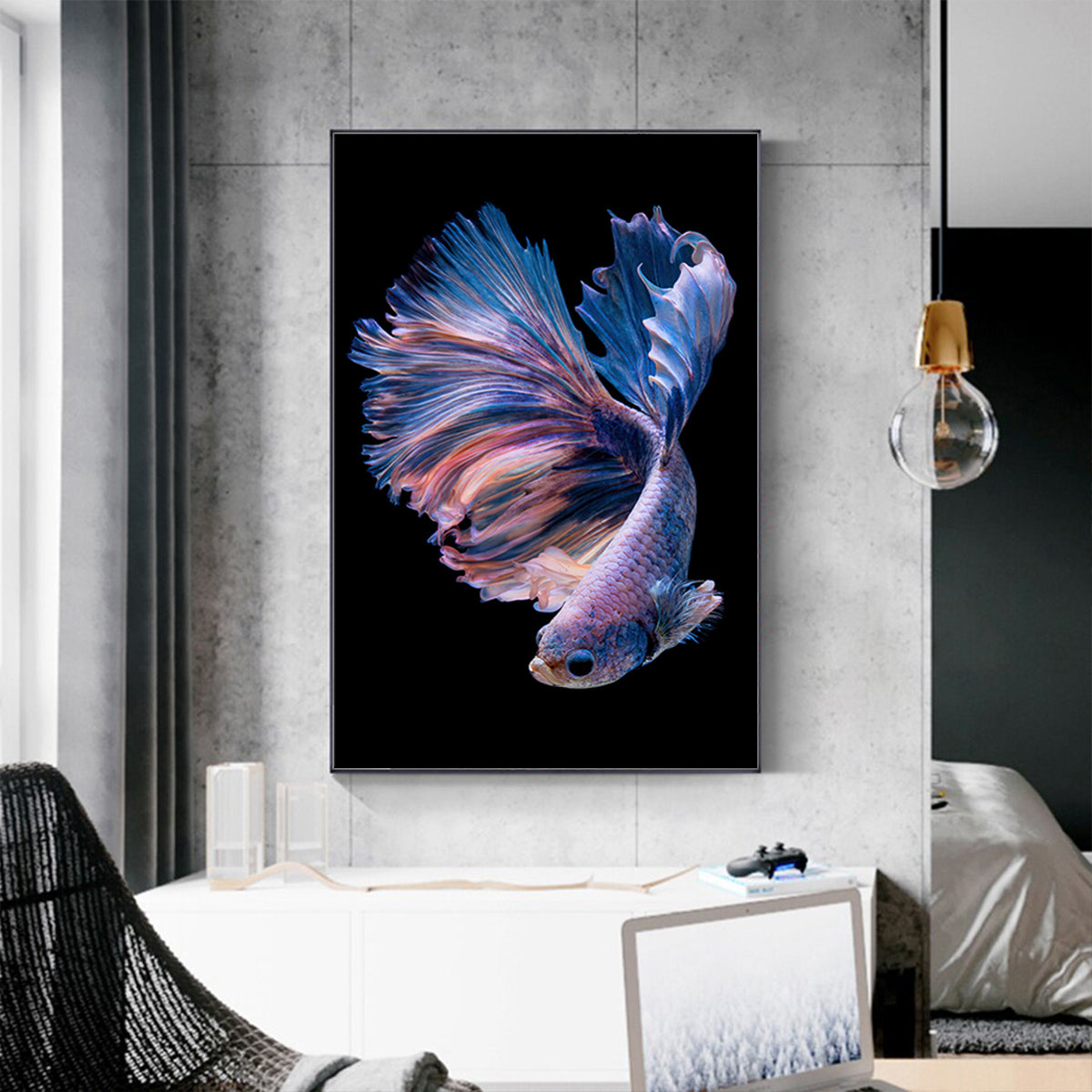 Wall Art - Siamese Fighting Fish II - Canvas Prints-Poster Prints