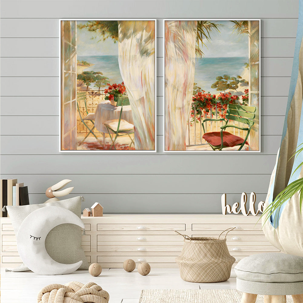 Wall art - Flowers Painting Style 2 sets- Canvas Prints- Poster Prints