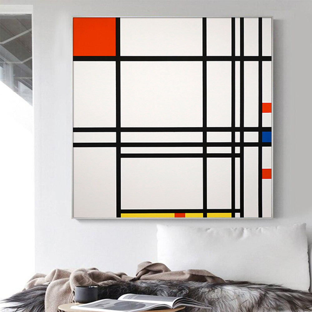 Wall Art - Abstract Art By Piet Mondrian  - Canvas Prints-Poster Prints