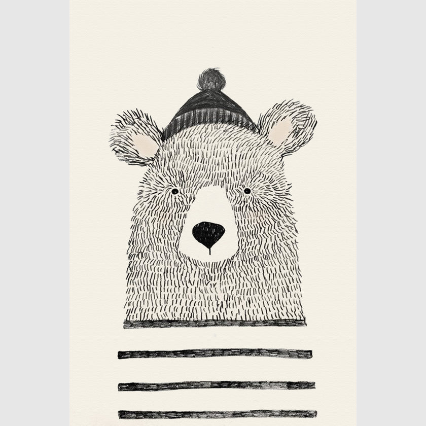 Wall Art -Little bear and fox 2 sets - Canvas Prints-Poster Prints