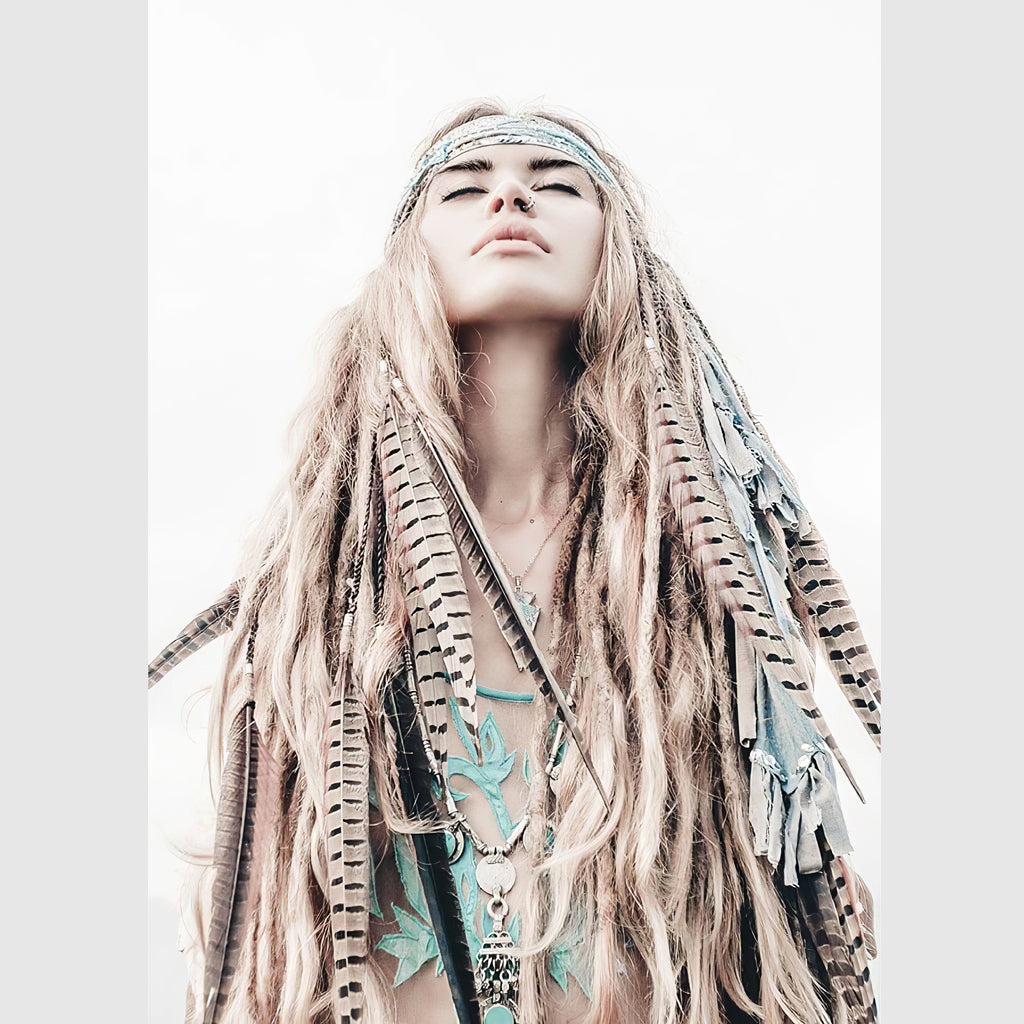 Wall art - BOHO Girl- Canvas Prints - Poster Prints