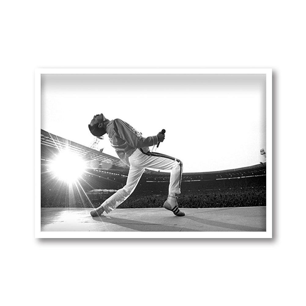 Wall Art - Freddie Mercury Vintage Photograph - Canvas Prints-Poster Prints
