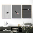 Wall Art prints - Line art fashion girl ( 3 sets )- Poster Prints -Canvas Prints