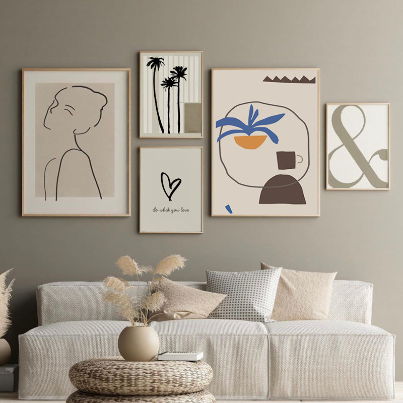 Wall Art - Line art girl - Poster Prints -Canvas Prints