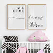 Wall Art - All of you All of me (2 sets)- Canvas Prints-Poster Prints