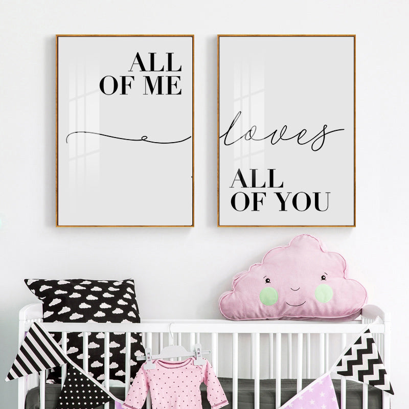 Wall Art - All of you All of me (2 sets)- Canvas Prints-Poster Prints