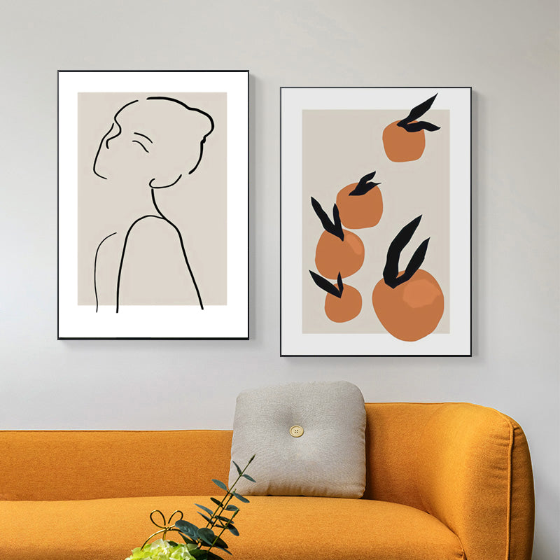 Wall Art - Line art girl - Poster Prints -Canvas Prints