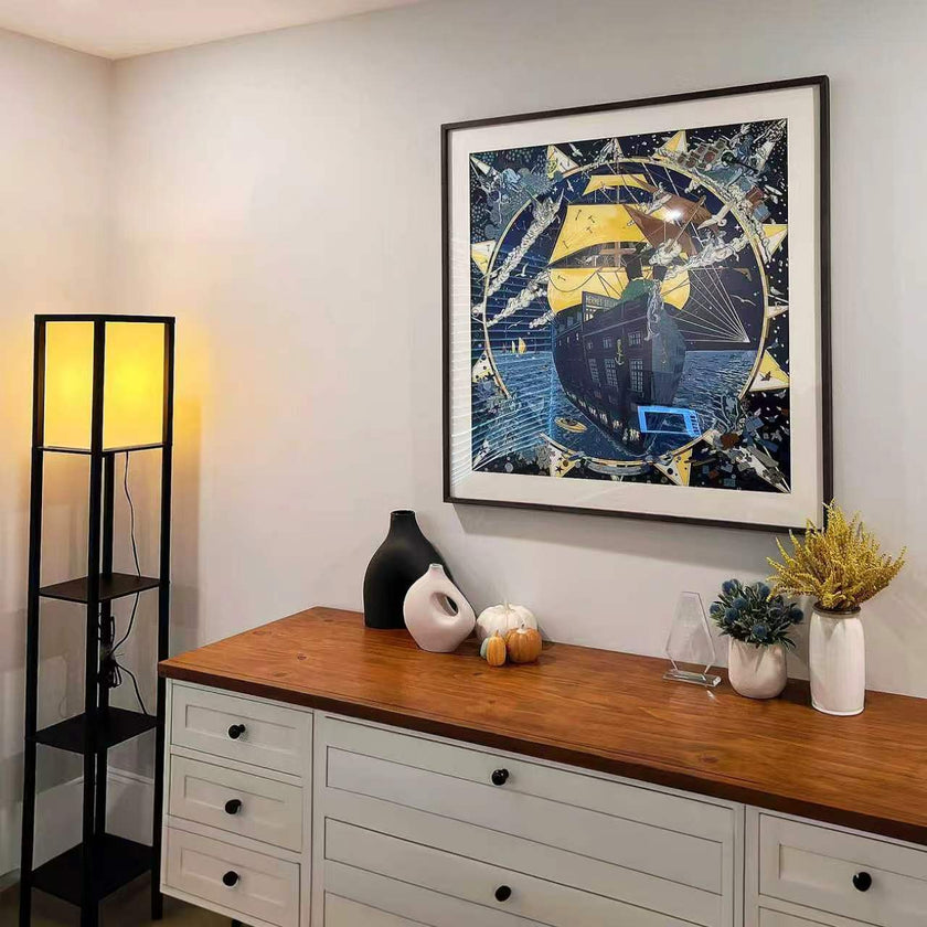 Scarf 90 frame | Scarf Frame in Black | Scarf Frame | Frame for Scarf | Vintage Scarf | Silk Scarf Frame | Framed Wall Art, scarf gold frame