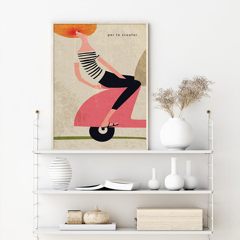Wall Art - Scooter - Canvas Prints-Poster Prints