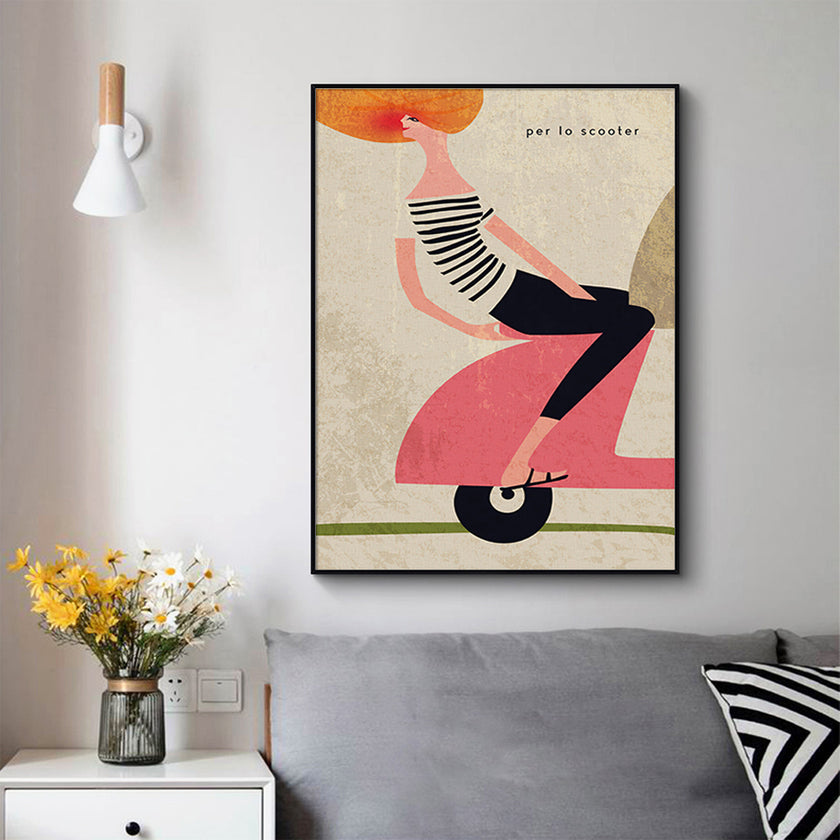 Wall Art - Scooter - Canvas Prints-Poster Prints