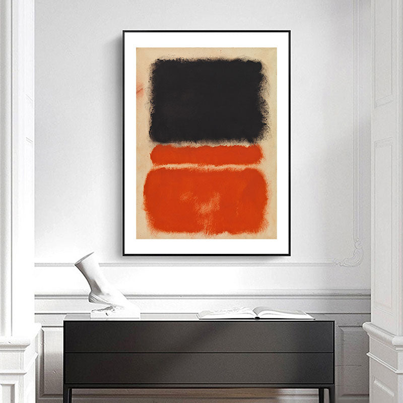 Wall Art - Black Orange By Mark Rothko - Canvas Prints-Poster Prints