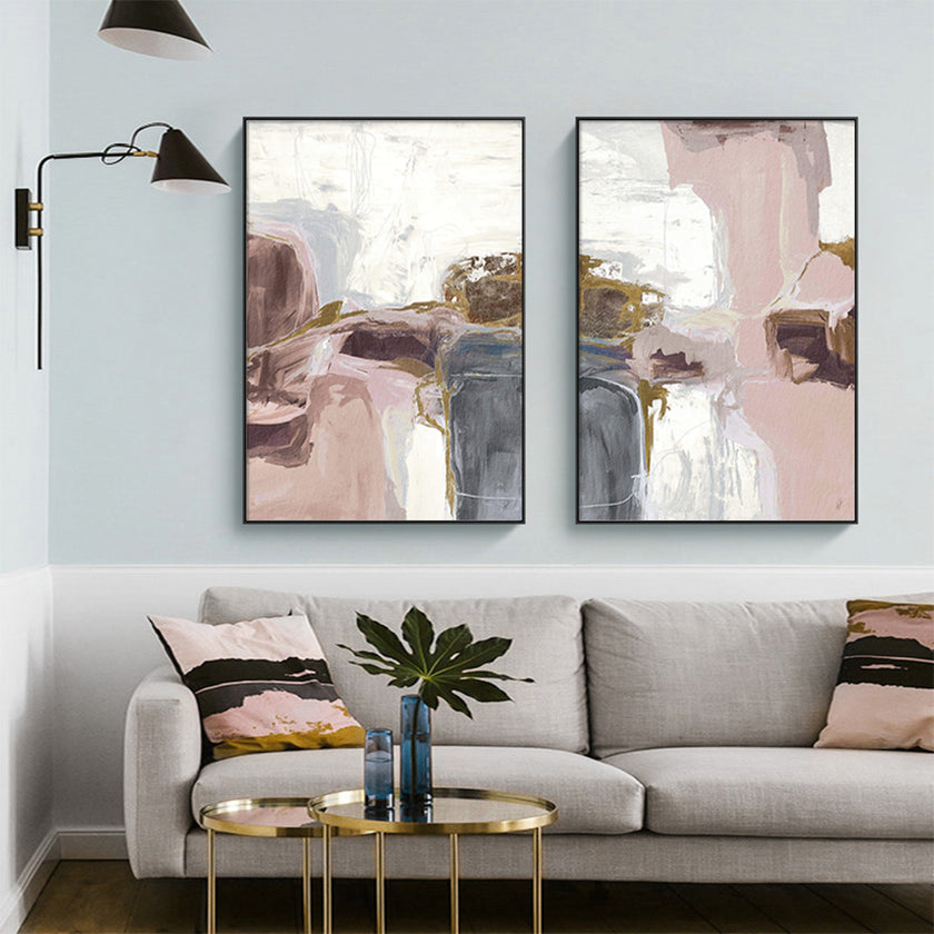 Wall art - Pink Blush 2 sets I- Canvas Prints- Poster Prints
