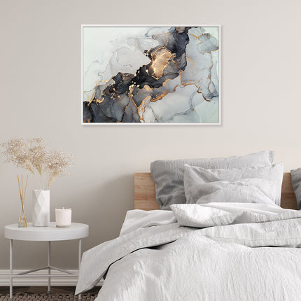 Wall art - Abstract Black And Gold - Canvas Prints - Poster Prints
