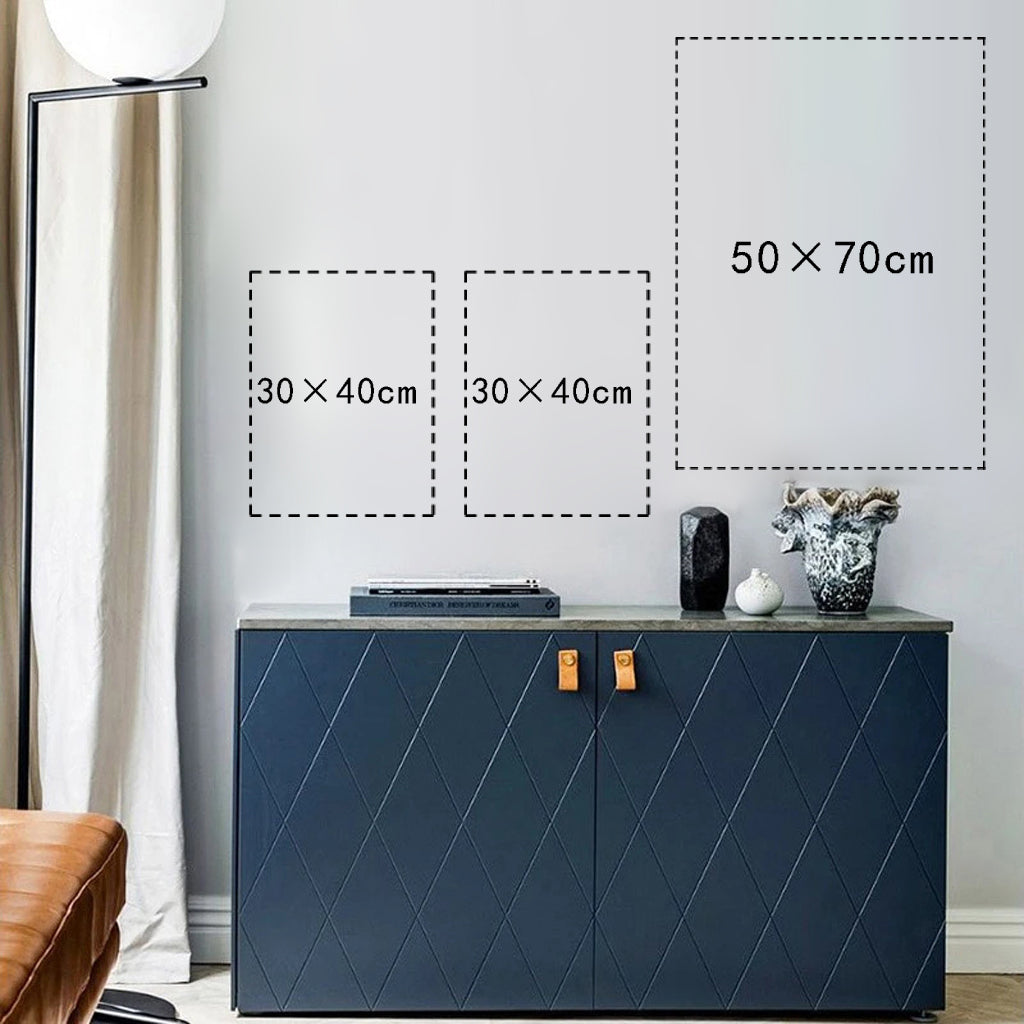 Wall art- Blue flowers 3 sets -canvas prints-poster prints