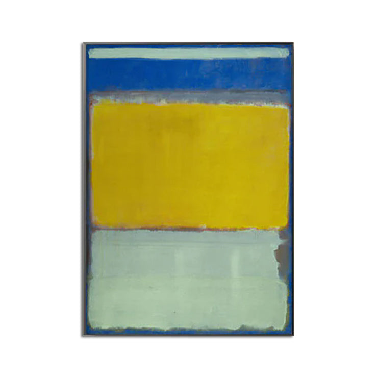 Wall Art - Blue Yellow Green By Mark Rothko - Canvas Prints-Poster Prints