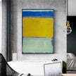Wall Art - Blue Yellow Green By Mark Rothko - Canvas Prints-Poster Prints