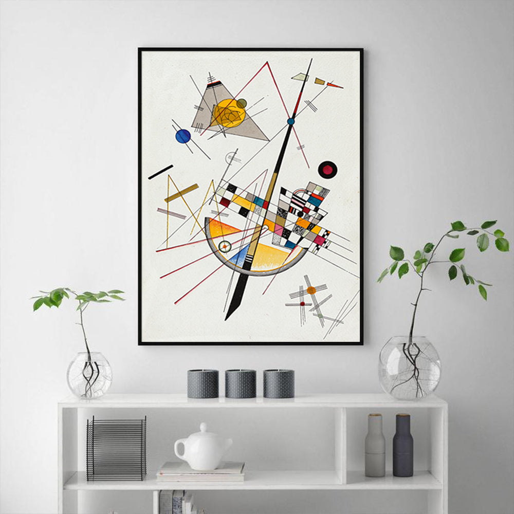 Wall Art - Delicate Tension By Wassily Kandinsky - Canvas Prints-Poster Prints