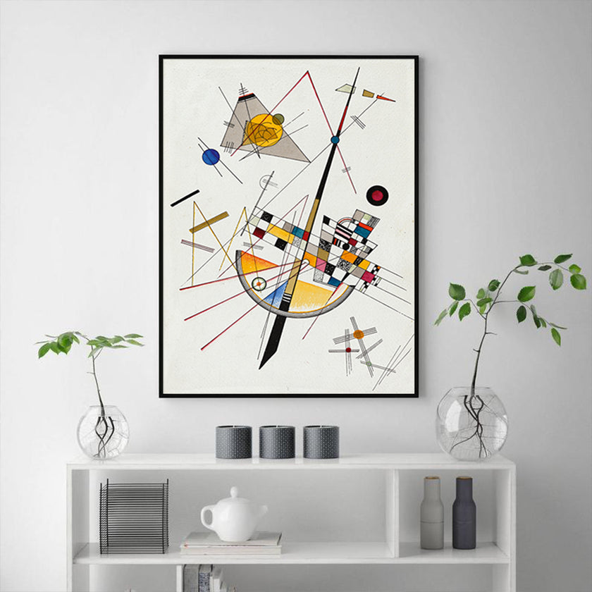 Wall Art - Delicate Tension By Wassily Kandinsky - Canvas Prints-Poster Prints