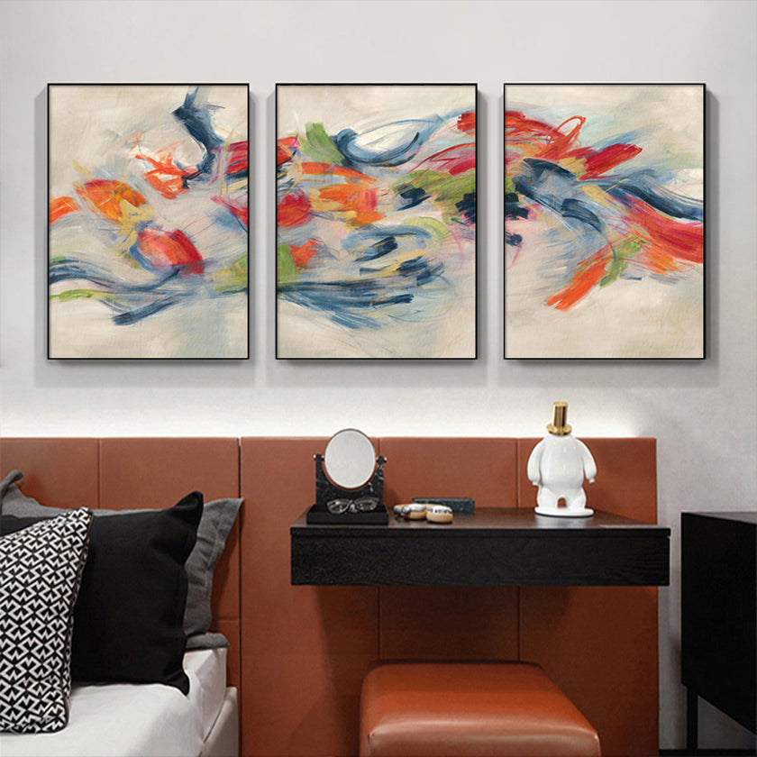 Wall Art - Abstract Moving ( 3 sets )- Poster Prints -Canvas Prints
