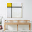 Wall Art - Double Line and Yellow By Piet Mondrian  - Canvas Prints-Poster Prints