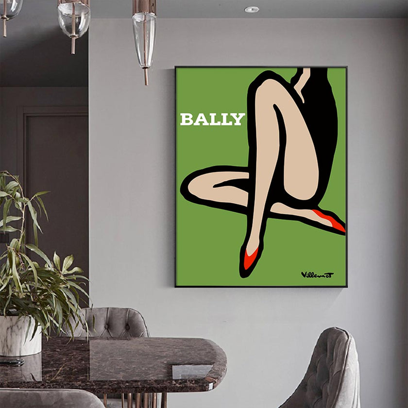 Wall Art - Bally Green Legs - Canvas Prints-Poster Prints