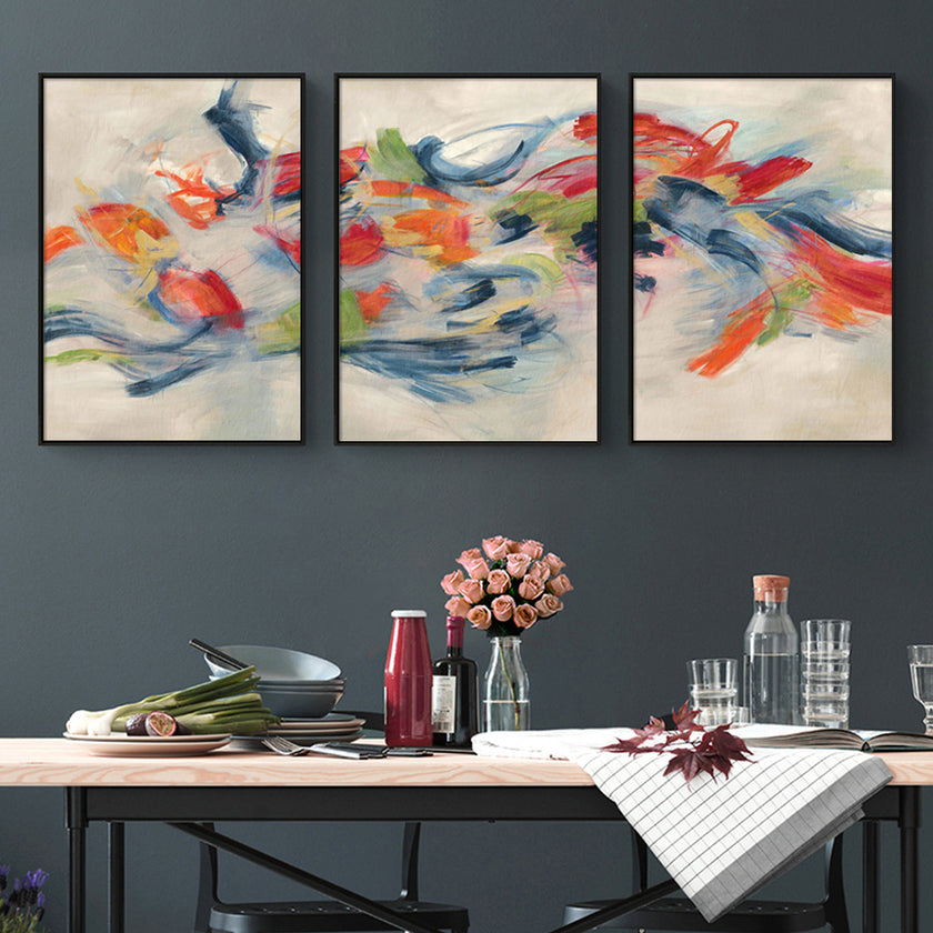 Wall Art - Abstract Moving ( 3 sets )- Poster Prints -Canvas Prints