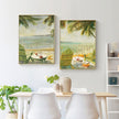 Wall art - European Beach Painting Style 2 sets- Canvas Prints- Poster Prints