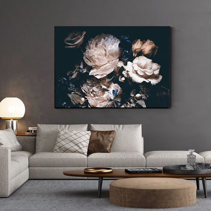 Wall Art - Blossom In Black Background - Canvas Prints - Poster Prints