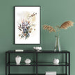Wall art - Berries And Protea Watercolor Style B- Canvas Prints - Poster Prints