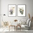 Wall art - Berries And Protea Watercolor Style B- Canvas Prints - Poster Prints