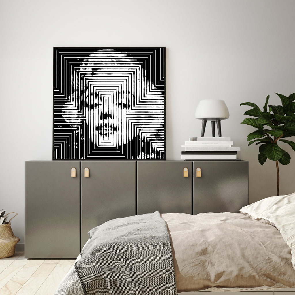 Wall Art - Monroe Black White- Canvas Prints-Poster Prints