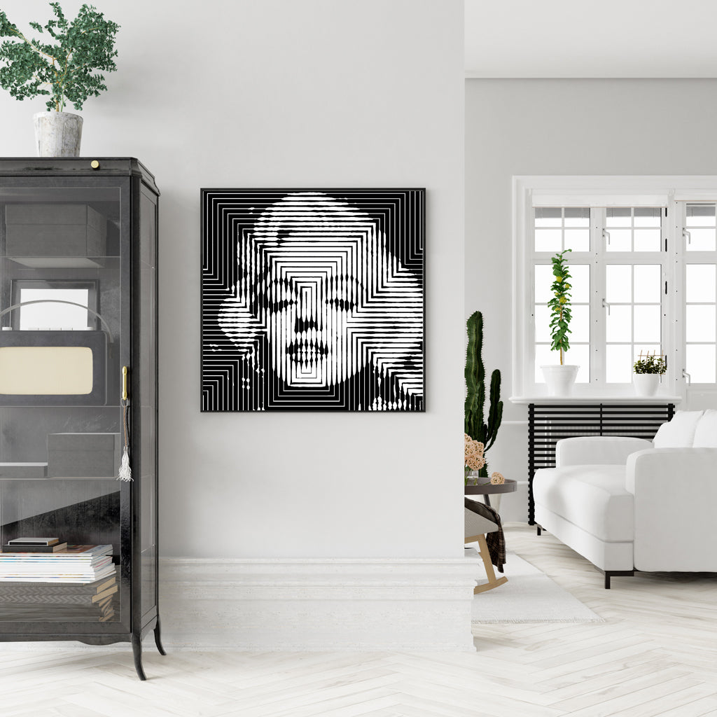 Wall Art - Monroe Black White- Canvas Prints-Poster Prints