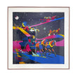 Scarf 90 frame | Scarf Frame in Black | Scarf Frame | Frame for Scarf | Vintage Scarf | Silk Scarf Frame | Framed Wall Art, scarf gold frame