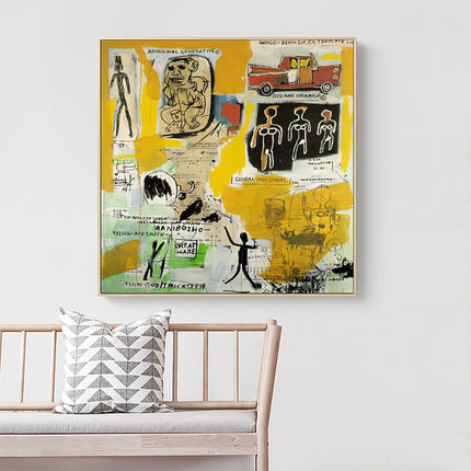 Wall Art - Aboriginal By Basquiat - Canvas Prints-Poster Prints