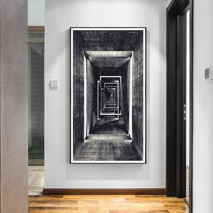 Wall Art – Abstract Architectural Abyss - Canvas Prints - Poster Prints