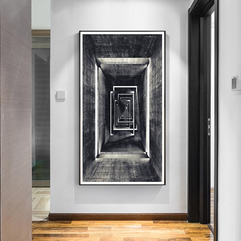 Wall Art – Abstract Architectural Abyss - Canvas Prints - Poster Prints