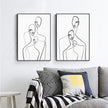 Wall art - Abstract Figures (2 sets)- Canvas Prints- Poster Prints