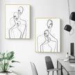 Wall art - Abstract Figures (2 sets)- Canvas Prints- Poster Prints