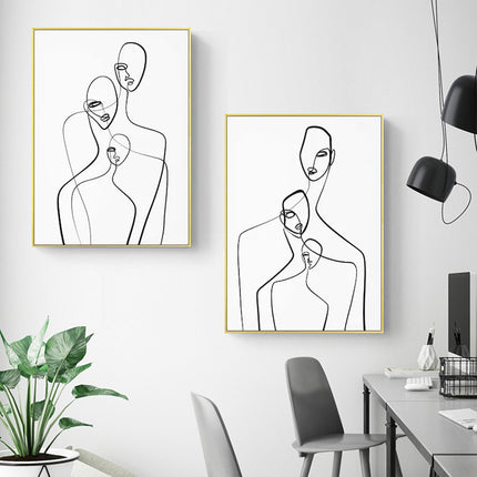 Wall art - Abstract Figures (2 sets)- Canvas Prints- Poster Prints