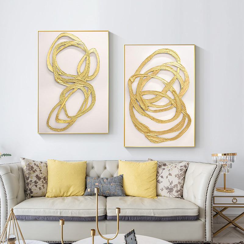 Wall art - Abstract Gold (2 sets)- Canvas Prints- Poster Prints