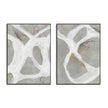 Wall art - Abstract Grey Milk (2 sets)- Canvas Prints- Poster Prints