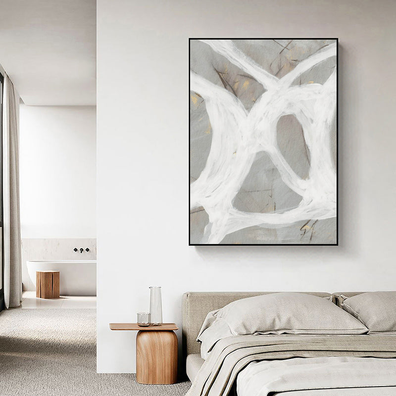 Wall art - Abstract Grey Milk (2 sets)- Canvas Prints- Poster Prints