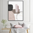 Wall Art - Abstract Light Pink Brush - Canvas Prints-Poster Prints