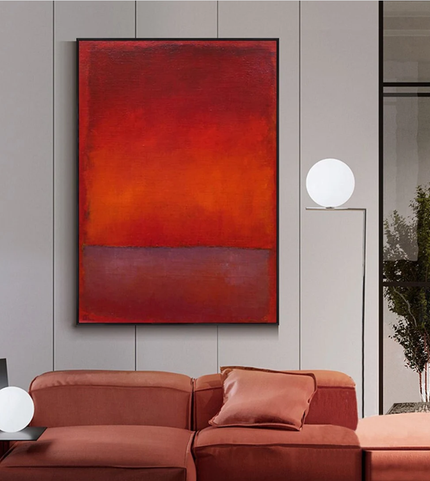 Wall Art - Abstract Red By Mark Rothko - Canvas Prints-Poster Prints